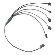 자동차 인테리어 조명 유연한 네온 LED 스트링 대시 보드 문짝 장식 1m 3m 5m, 30cm 1to 5 wire