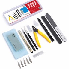 (PTS03)예스하비 건프라 프라모델 먹선펜 니퍼 사포 필수 공구세트 9종세트3