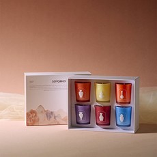 SOYAMOO 香氛蠟燭禮盒 (6入)，居家室內擴香, F,F