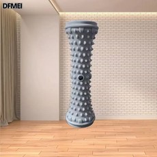 DFMEI 單排足底筋膜球腳底按摩改善扁平足訓練器滾動花生球放鬆足弓經絡, 1個, 單排【灰色】足底筋膜滾輪:如圖