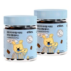 엣츠 튼튼구미 강아지 구강 덴탈 영양제, 2개, 구강/치석관리, 80정