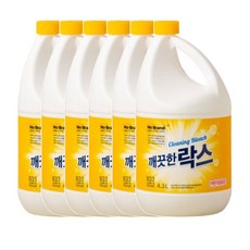 노브랜드 깨끗한 락스, 4.3L, 6개