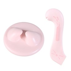 고양이 개를 위한 고양이 뚜껑 개 애완동물 통조림 덮개 습식 식품용 숟가락 상단 TPE 캔 뚜껑 교반 숟가락, 분홍색, 핑크색, 숟가락 덮기