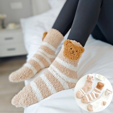 따스미 임산부 수면양말 곰돌이 3종 1 SET, 1세트