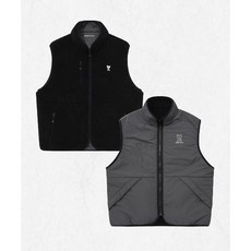 와키윌리 WACKY WILLY 플러피 리버시블 베스트 블랙 MG2403JK17BK 2450692