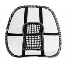 HD 차량용 등받이 메쉬 시트 통풍 쿠션 운전석 블랙, 1개