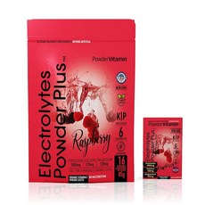 파우더 전해질 플러스 케토 버라이어티 팩 B 무설탕 핑크 히말라야 소금 칼륨 1000mg 칼슘 120mg 마그네슘 비 O 제로 칼로리 16 수분 공급 패킷, Raspberry, 1개, 5.3g
