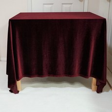 패브릭몰 고급 스판 벨벳원단 대폭 테이블보 커튼촬영용배경원단 귀금속 악세사리 진열대커버 의류용, 버건디, 1개