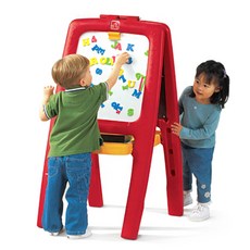 스텝2 학습 자석 양면 이젤 (208852) 보드판 그림판 보드, 1개