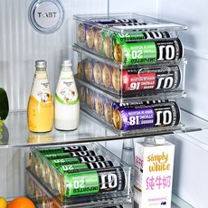 음료수 캔 냉장고정리트레이 굴링렉 디스펜서 정리 37279ea 1(pc), 단품, 1개