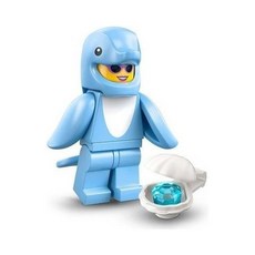 레고 71051 시리즈 28-9번 돌고래 동물 슈트 알바 미니피규어 정품, 1개, 다양한 색