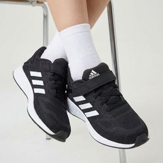 아디다스 주니어운동화 듀라모 10 블랙 화이트 아동벨크로 키즈화 신발물티슈증정