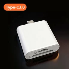 2in1 카드 리더 USB3.0USB C to SD TF 어댑터 (PC 노트북용) 스마트 메모리, 02 Type C