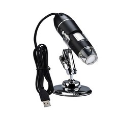휴대용 전자 현미경 1600X 1000X 500X 디지털 현미경 카메라 Type-C USB 납땜 돋보기 휴대 전화 수리, 금, 500배