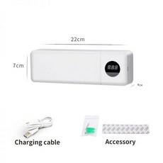 칫솔살균기 벽걸이형 스탠드 UV 칫솔 홀더 LED 디스플레이가 있는 충전식 빠른 건조 살균기 자동, 1)WHITE