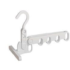 접이식 벽걸이형 부착식 미니 옷걸이 행거, 화이트, 1개