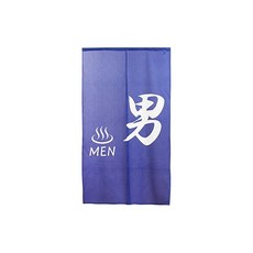 Noren Kobo 노렌코보 온천 유 남탕 가림막 커튼 85x150cm 블루