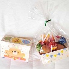 혜명잡화마트 파티곰3세트 직사각몰드 계란포장 쿠키받침 쿠키포장박스 쿠키포장용기 쿠키포장비닐 답례품포장박스 쿠키선물포장, 야미토끼