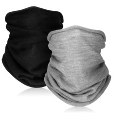Bonucci 2피스 100% 메리노 울 겨울 넥 스카프 게이터 여성용 남성용 따뜻한 페이스 마스크 헤드웨어 통기성 방풍 다기능 스키 사이클링 러닝용