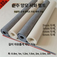 양모 펠트 패드 고온 부직포 산업용, 폭 1m 길이지정시주문, 1개