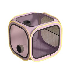 NiceK 반려동물 이동형 케이지 다용도 드라이룸, 퍼플, 1개