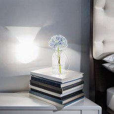 仿真繡球花束，日式風格，透明玻璃花瓶擺飾, 京都的夏日花手鞠繡球仿真花禮, 1個