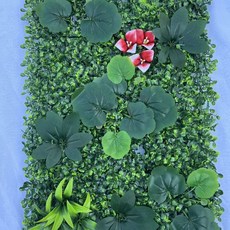 Sunday 綠色新款仿真植物綠葉波斯牆面裝飾綠植，室內商場酒店陽臺背景造景, 40*60最新款米蘭配飾組合14