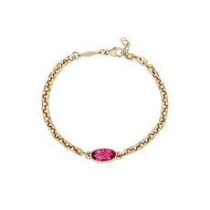 재키에이슈 14K 옐로 골드 토르말린 브레이슬릿