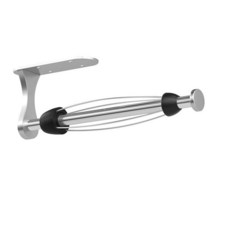 캐비닛 아래 페이퍼 타월 홀더 한 손으로 찢어짐 벽 마운트 접착제 실버 주방 욕실 농가 필수품 장식 액세서리용 래칫 메커니즘이 있는 종이 롤 홀더, Silver