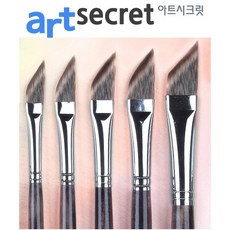 아트시크릿 수채화붓 아크릴 사선브러쉬 985DS, 1개, 4호