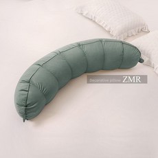 孕婦長條睡覺抱枕 側睡助眠枕頭 可拆洗 女生側臥夾腿靠枕墊, 竹青綠,兒童款-1m寬28cm高25cm