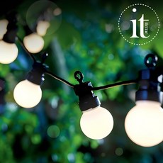 LED 캠핑 알전구 야외 앵두 전구 줄조명 20구 10M, 화이트 20구10M