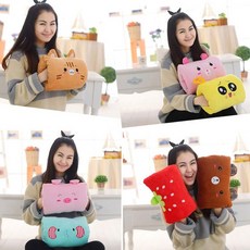 엎드려 자는 베개 사무실 회사원 교실 책상 수험생 낮잠베개 미니 쿠션, 브라운타이거, 브라운타이거