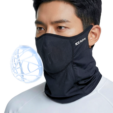 K2 Safety 메쉬 숨편한 가드스카프 멀티스카프+3중 MB필터 5매 증정, 블랙, 1세트