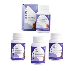 澳洲Belrose兒童DHA藻油膠囊(4入組 60顆/瓶) 即期品-2026年2月到期, 1個
