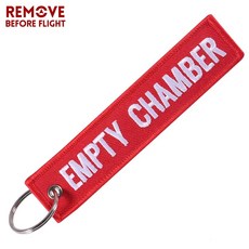 1개 PC 비행 제거 오토바이 자동차 남성용 키체인 자수 태그 패션 선물 장신, EMPTY