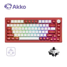 Akko 악코 5075B Plus 시카고 핫스왑 블루투스 기계식 유무선 게이밍 키보드 RGB 백라이트 ASA 프로파일 PBT 이중사출 키캡 V3 Piano Pro