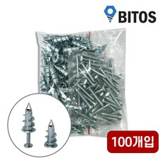 석고보드 앙카세트 석고 앙카 천공 앵커 칼브럭 칼부럭 봉단위, 1세트