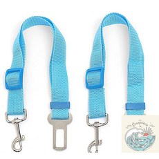 우솝상점 펫가드 반려견 차량 안전벨트 3p 여행용 하늘색 드라이브