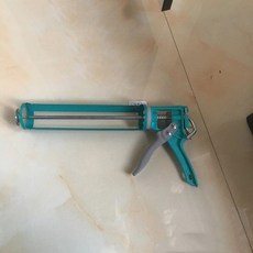 不銹鋼膠槍 省力打膠, 1個, 普通款綠色玻璃膠槍【無桶】