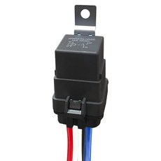 코튼레이크 4핀 12V 4030암페어 방수 릴레이 스위치 하네스 세트 - DC SPDT 자동차 14AWG 핫 와이어1Pc, 1PCS
