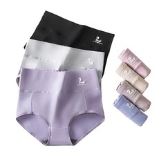 LIANGZUO 石墨烯抗菌高腰內褲 親膚透氣 3D提臀, 黑色