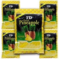 7D 건조파인애플, 70g, 5개