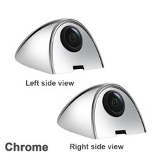 티엔람 차량용 HD 사이드 뷰 카메라 한 쌍 야간 투시 방수 80도 3M 스티커 마운트 후방 거울 사각지대, 01 Chrome