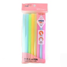 버블티 스무디 빨대 카페 테이크아웃, 1개, 15개