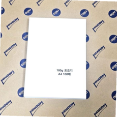 a4사이즈 180g 모조지 백상지 상장용지 100매, 본상품