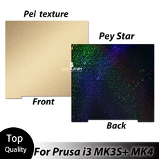 MK3S PEI 시트 241253.8 Prusa i3 용 양면 벌집 스프링 강판 Mk52 Pei 자기 빌드 플레이트, 01 241x253.8mm, 04 pey starry sheet