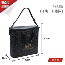 BEHAIHUWAI 多功能釣魚桶 42# 黑色 加厚魚護桶, 全新陞級單肩背黑色,42#普通款無兜無插桿