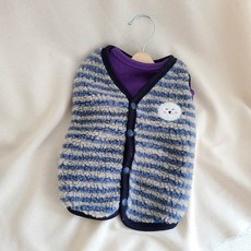 블랙 숑숑 수면조끼, 네이비, 1개