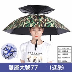 大量防風傘帽頭戴雨傘結實男女摺疊大號遮陽晴雨帽傘